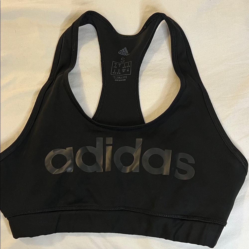 Adidas‎ Black Climalite Sports Bra-Small